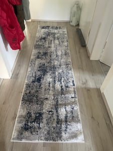 Kobercový běhoun Tapiso SKY Modern Blue Grey Cream OEKO-TEX 80 x 400 cm Fotografie od zákazníka č. 1