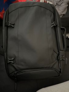 CMYBABEE Reiserucksack 38L mit 17-Zoll-Laptopfach, Groß erweiterbare Handgepäcktasche, wasserdichter Rucksack für Reisen, Freizeit und Job, Schwarz Kunden-Foto 1