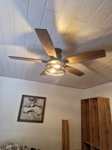 100cm Deckenventilator mit Beleuchtung und Fernbedienung DC Motor 3 Farbtemperatur Dimmbar 6 Stufen APP-Steuerung Kunden-Foto 4
