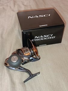 SHIMANO Nasci FD, C3000FD, Beidhändig, Spinning Angelrolle, Frontbremse, NASC3000FD Kunden-Foto 1