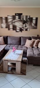 Leinwandbilder 200x100 cm a-A-0128-b-n Vlies Leinwandbild 5 tlg Kunstdruck modern Wandbilder XXL Wanddekoration Design Wand Bild ABSTRAKT Kunden-Foto 1