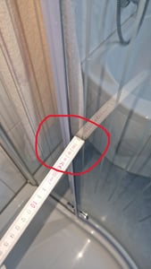 Joint de douche Joint pour cabine de douche DK01 (4-5mm) - 140cm Joint de remplacement pour cabines de douche Photo du client 1