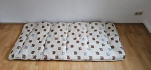 COSTWAY Japoński materac futon, mata tatami, materac podłogowy, materac składany z pokrowcem do prania i torbą transportową, mata do spania 140 x 200 cm czarna Zdjęcie produktu od klienta nr 1
