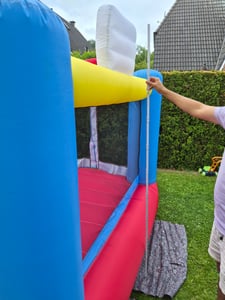 Hüpfburg mit Gebläse, Geeignet für 3 bis 12 Jahre Hüpfburg Kinder Indoor, Kindergeburtstag (460 x 240 x 230 cm) Kunden-Foto 2