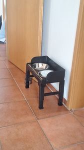 Feandrea Hundenapf erhöht, Futternapf mit Gestell, Fressnäpfe, höhenverstellbar und neigbar, Futterstation, 3 Näpfe mitgeliefert Kunden-Foto 1