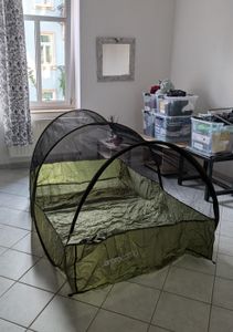 Pop-up Moskitonetz-Zelt ENERO CAMP 190x120x95 cm – Selbstaufbauend – Insektenschutz-Zelt für Camping & Outdoor Kunden-Foto 2