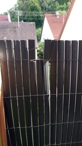 LZQ 180x300cm Sichtschutzmatte PVC Bambus Sichtschutz Garten Sichtschutzzaun Balkon Zaun Windschutz Balkonverkleidung, Bambus Kunden-Foto 3