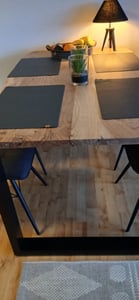 SAM® Esstisch Baumkante massiv Akazie natur 240 x 100 schwarz QUINN Kunden-Foto 8