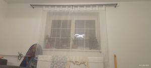 Voppi Gardinenstange Moderi 2-läufig 440 cm 19+19 mm weiß, moderne Vorhangstange, einfache Wandmontage Kunden-Foto 3
