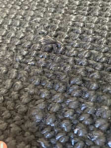 Dywan jutowy do salonu 80x200cm, kolor czarny, chodnik z juty Zdjęcie produktu od klienta nr 2