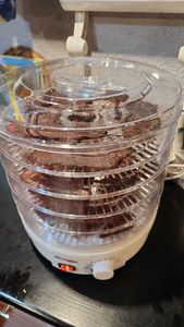 Dörrautomat Dörrgerät MalTec für Obst Gemüse Pilze 500W 5 Etagen Weiss Transparent Dehydrator Lebensmitteltrockner Kunden-Foto 1