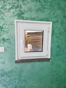 Finestra Framex per cantina piccola finestra bianca larghezza x altezza 55 x 60 cm (550 x 600 mm) doppia (32 mm) rotazione/inclinazione DIN destra - Premium - Tutte le misure Foto del cliente 1
