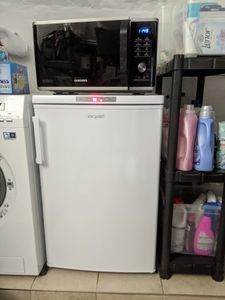 Exquisit Gefrierschrank GS80-HE-040E weiss | Standgerät | 91 l Volumen | Weiß Kunden-Foto 2