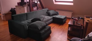 U-förmiges Ecksofa ETNA BIS mit Bettkasten und zusätzlichen Kissen in der Farbe  Aston 16 Kunden-Foto 4