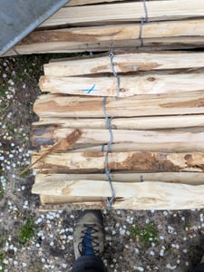 Englischer Staketenzaun Kastanie - Länge 5 Meter, Höhe 50 cm, Lattenabstand 6-8 cm Kunden-Foto 1