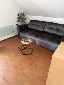 VASAGLE Beistelltisch, 2er Set, abnehmbare Tischplatte, marmorweiß Kunden-Foto 1