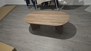 Skye Decor, Sable - Travertine, Walnut, stolik kawowy, trawertyn, płyta wiórowa pokryta w 100% melaminą, 119 x 60 x 40 cm Zdjęcie produktu od klienta nr 14