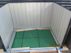 vidaXL Skrzynia ogrodowa czarna 101,5 x 107 x 100 cm stalowa Zdjęcie produktu od klienta nr 1