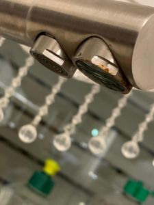 Wasserhahn Küchenarmatur, 360° Drehbar Spültischarmatur, Cecipa 3-Wege Küchenarmatur 304 Edelstahl, 3-in-1 Hochdruckarmatur, Gebürstet Trinkwasserhahn Kunden-Foto 2
