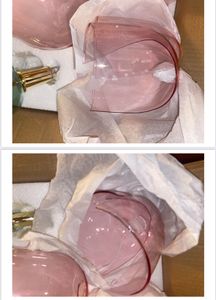 Pendelleuchte Metall und Glas Tri Baudelaire Rosa Kunden-Foto 1