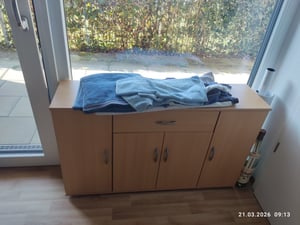 Kommode / Sideboard LILLY 13 in weiß 117 cm breit Kunden-Foto 1