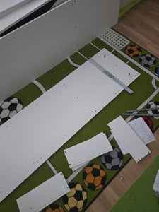 Drehtürenschrank SOLO 4D2S, Schlafzimmer, Kleiderschrank Schrank 120 cm Weiß/Weiß, viertürig, zwei Schubladen, grifflos Kunden-Foto 3