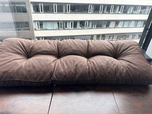 Cuscino da panchina "Etna" 120×50 cm - Cuscino da giardino con imbottitura di 8 cm e fissaggio | Pillowprim Foto del cliente 1