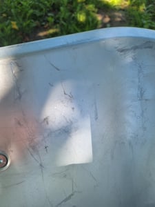 Schubkarre Bau Garten Hof Transport Karre 100 Liter 250 kg verzinkter Stahl Kunden-Foto 2