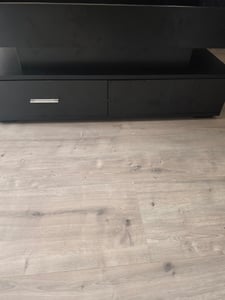 Tavolino Merax con LED e cassetti, tavolino con controllo APP, tavolino con piano allungabile, tavolino da salotto 100x50x44cm, bianco Foto del cliente 6