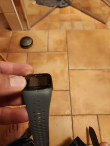 INF Armband für Polar M400/M430, Schwarze Silikon Ersatzarmband kompatibel mit Polar M400/M430 Armband, Laufuhren Sport Band für Männer Frauen Schwarz Kunden-Foto 2