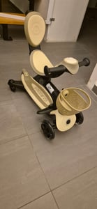 GLOBBER GO-UP BABY 360 LIGHTS – 3in1 Aufsitzrad, Laufrad, Scooter, verstellbar, LED-Rollen, LED-Modul, taupe Kunden-Foto 5