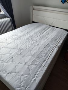 Matratze 90x200 cm orthopädisch 7 Zonen Taschenfederkern H3 H4 Kokos ca. 24 cm Höhe atmungsaktiv Bezug waschbar für Allergiker geeignet FERRARA Kunden-Foto 1