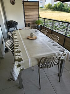 Lot de 4 chaises de jardin tillvex® empilables et résistantes aux intempéries | Chaises d'extérieur pouvant supporter jusqu'à 120 kg | Chaises de jardin d'extérieur | Chaises de terrasse, mobilier de jardin, balcon, jardin, terrasse Photo du client 1