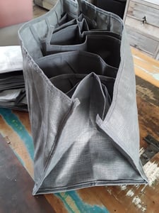 9 Schubladen-Organizer 3er Set Faltbaren Kleiderboxen, T-Shirt, Jeans, Leggings, Kleiderschrank, 44 x25 x22cm Organizer-Boxen Ordnungsboxen Kunden-Foto 3