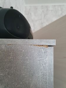 mokebo® Mehrzweckschrank o. Besenschrank 'Der Lange', auch als Haushaltsschrank o. Putzschrank mit Staubsaugerfach für Akkustaubsauger (Max. 141x26x34 cm) in Anthrazit-Schwarz aus Holz Kunden-Foto 2