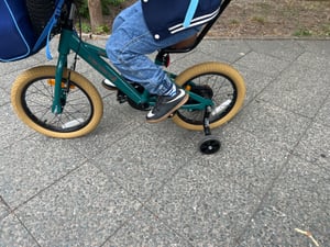 Kinderfiets 16 inch, kleur groen, met stabilisator (groen) Klantenfoto 2