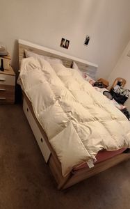 Natürliche, Baumwolle, Decke Bettdecke 100% Daunen, 220/200, 3,0 kg, weiss Kunden-Foto 2