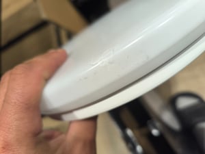 LED-Plafond PERETI 18W weißer Ring 29,5cm, 4000K neutrale Farbe, 1800lm, IP44, 220-240V EDO777608 Kunden-Foto 2