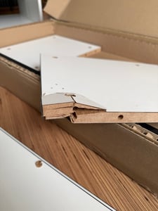 Wohnwand Weiß Full Hochglanz TV Lowboard 270 cm Hängeschrank TV Board Hängend Schrank Fernsehschrank TV Bank Wohnzimmer Möbel Modern Wandschrank Kunden-Foto 1