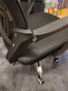 Bürostuhl Schreibtischstuhl Ergonomisch Wippfunktion Drehstuhl Chefsessel mit Mesh Netz Gaming Lordosenstütze Rückenlehne Chair Sitz Schwarz Retoo Kunden-Foto 7