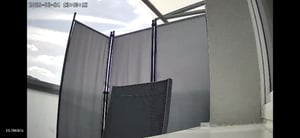 YRHome Paraván 3křídlový velký 240x180cm černý, skládací, neprůhledný a stabilní, pro vnitřní i venkovní použití Fotografie od zákazníka č. 1