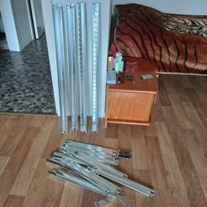 Aga Steckregal, Werkstattregal,Schwerlastregal, Lagerregal, Metallregal 180x90x40 cm, 5 Böden, raglast gesamt 875 kg Kunden-Foto 6