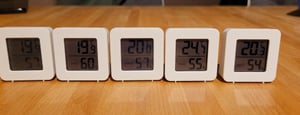 5 Stück Thermometer für Innenräume, Raumthermometer Digital Innen, LCD Intelligentes Hygrometer Kunden-Foto 6