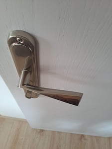 Türgriff Langschild Türbeschlag Satin Drückergarnitur Türklinke Türbeschlag BB-72mm Kunden-Foto 4