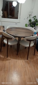 COLAMY, sada 2 kuchyňských a jídelních židlí, elegantní a robustní, skandinávský minimalistický design, béžová Fotografie od zákazníka č. 2