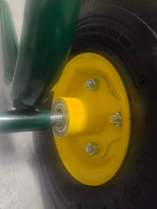 Carrello portatubo COSTWAY in metallo per tubo da 61 m da 3/4", avvolgitore con 2 ruote, manovella e tubo di raccordo da 188 cm (71x53x96,5 cm) Foto del cliente 2