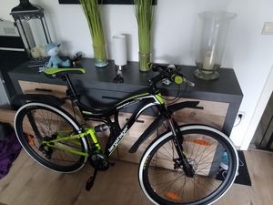 Bergsteiger Kodiak 29 Zoll Mountainbike, geeignet ab 170 cm, Scheibenbremse, Shimano 21 Gang-Schaltung, Vollfederung, Jungen-Fahrrad & Herren-Fahrrad Kunden-Foto 6