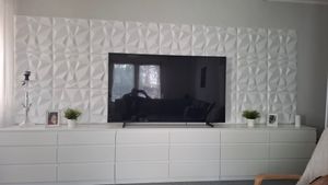 3D panely Nástěnné panely Polystyren XPS - polystyrenové panely na stěny a strop - 50x50 cm (0,25 m²) - Lehké, flexibilní a snadno se instalují Fotografie od zákazníka č. 2