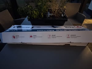 Akku Rasentrimmer mit 2× 4000mAh Akku 21V, 750W Bürstenloser Motor Rasentrimmer mit Unkrautbürste, Freischneider Akku & Ladegerät - Blau Kunden-Foto 7