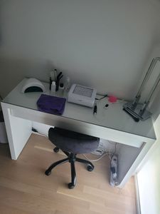 IKEA Malm Schminktisch weiß mit Glasplatte 120 x 41 x 78 cm Kunden-Foto 1